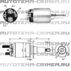 Втягивающие реле стартера  4 контакта (CAR237753 ZM)